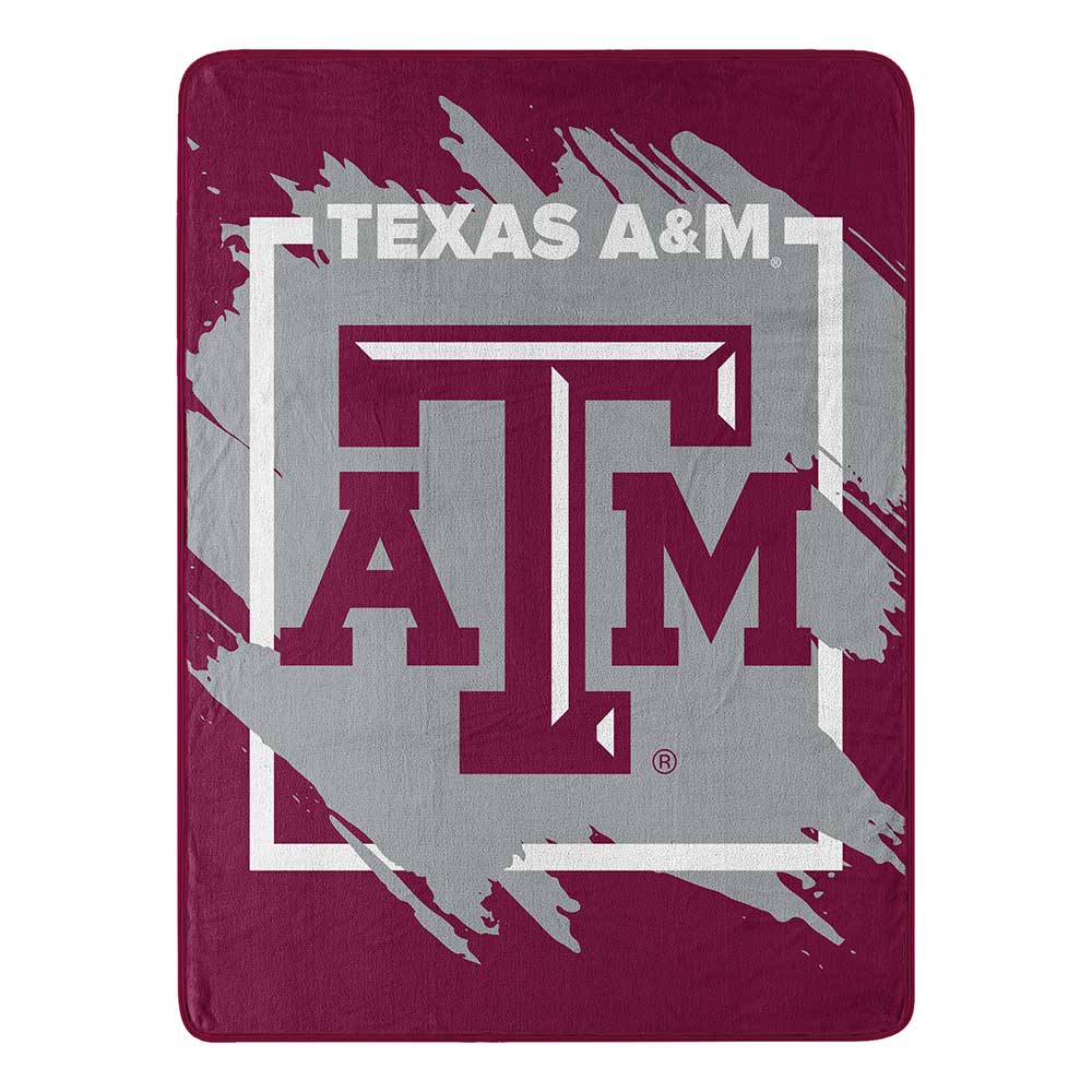 NCAA Diional T A&M Ag Microchel Throw Blanket