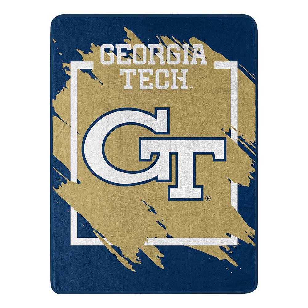 NCAA Diional Georgia Tech Yellow Jac Microchel Throw Blanket