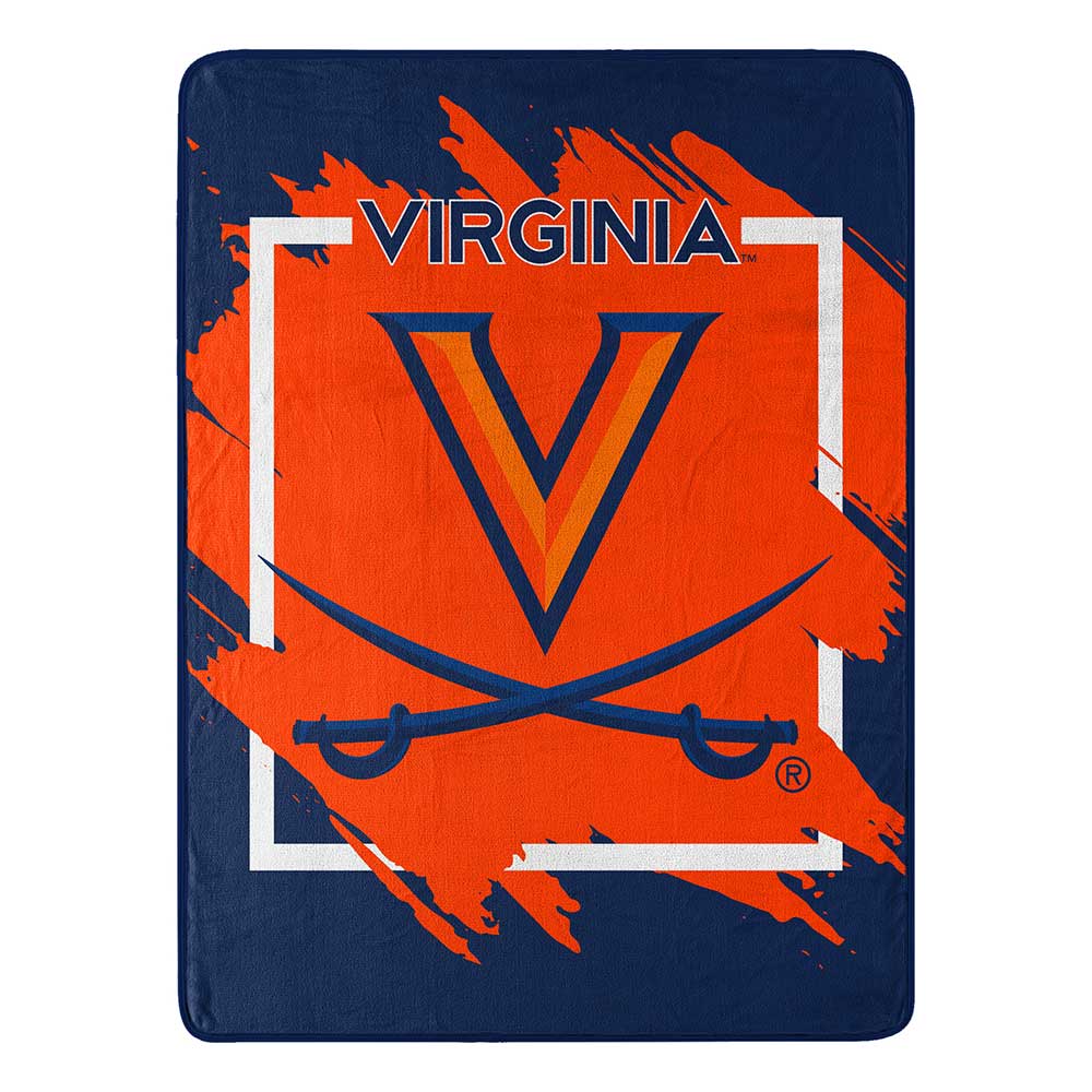 NCAA Diional Virginia Caval Microchel Throw Blanket