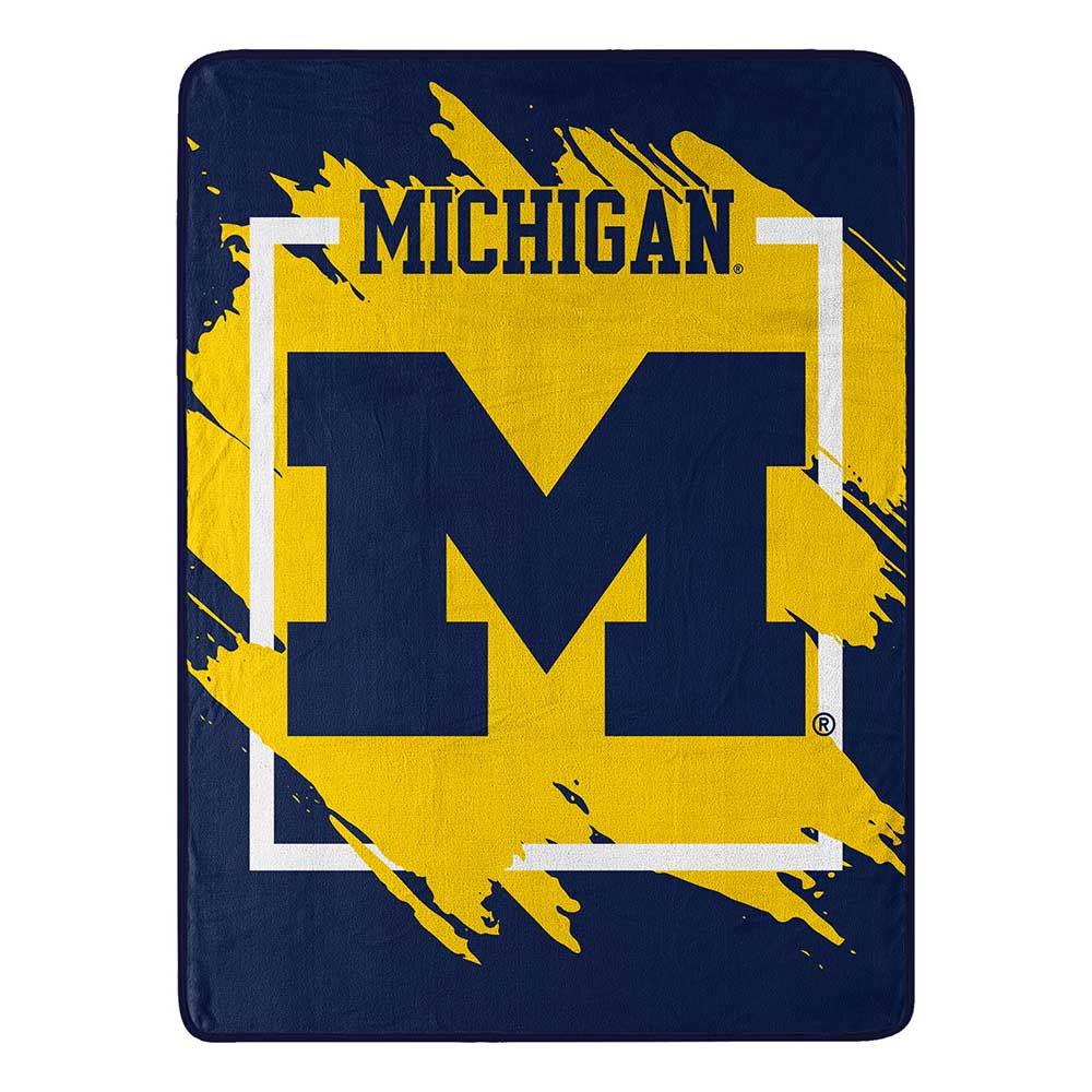 NCAA Diional Michigan Wolver Microchel Throw Blanket