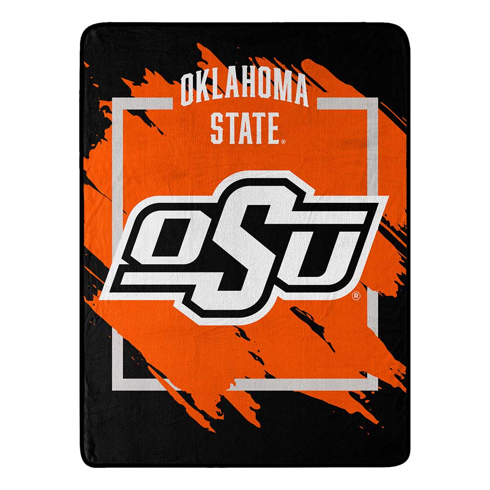 NCAA Diional Oklahotate Cow Microchel Throw Blanket