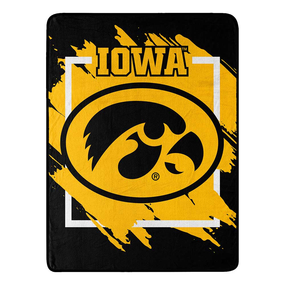 NCAA Diional Iowa Hawk Microchel Throw Blanket