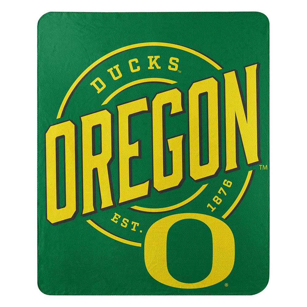 NCAA Oregon D Campaign Fleece Throw Blanket