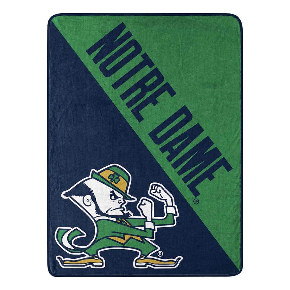 NCAA Notre Dame Fighting h Halftone Microchel Throw Blanket Blanket