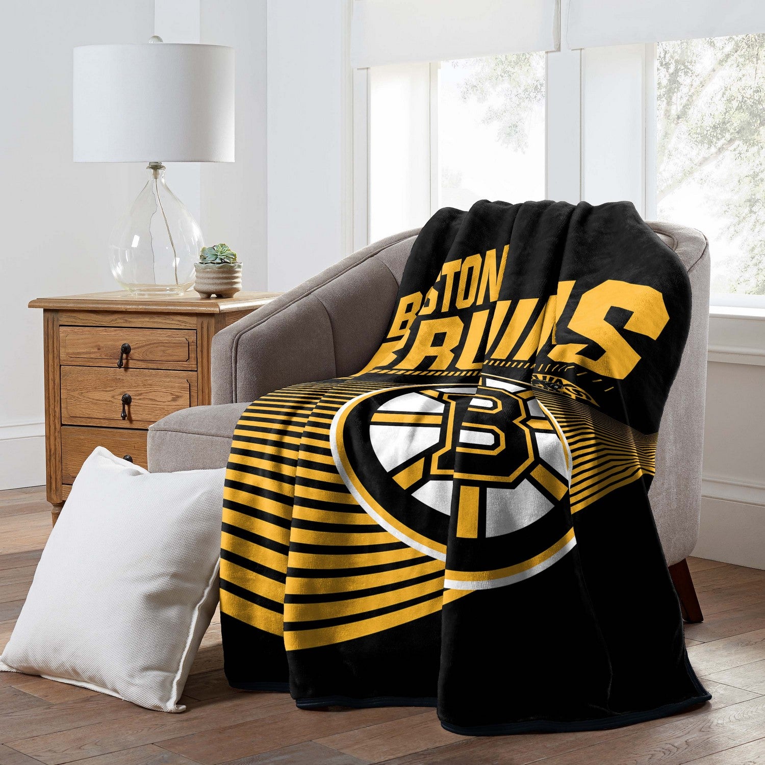 Boston Br NHL Officially Liedchel Throw Blanket