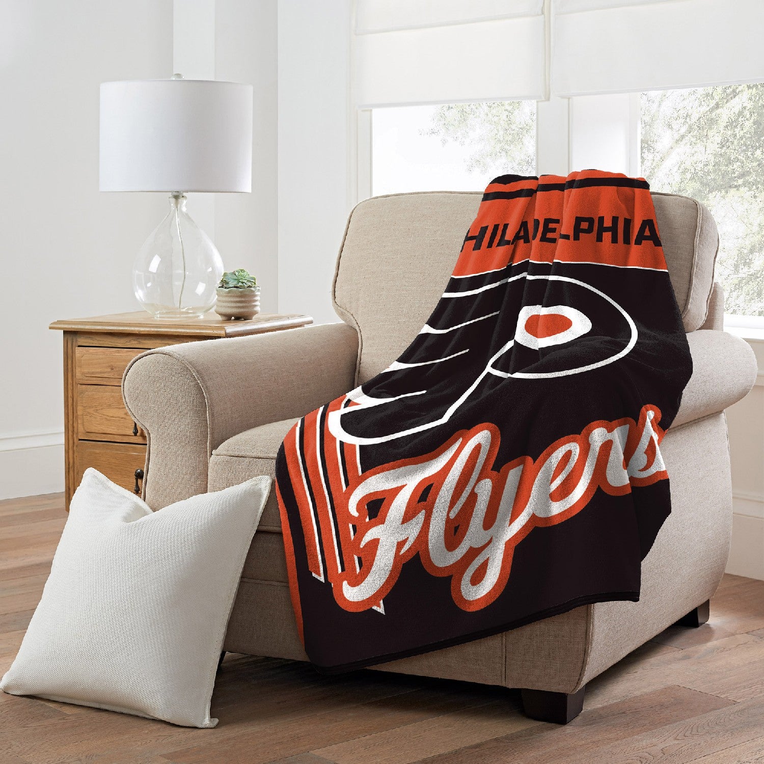 Philadelphia Fl NHL Officially Lied Throw Blanket