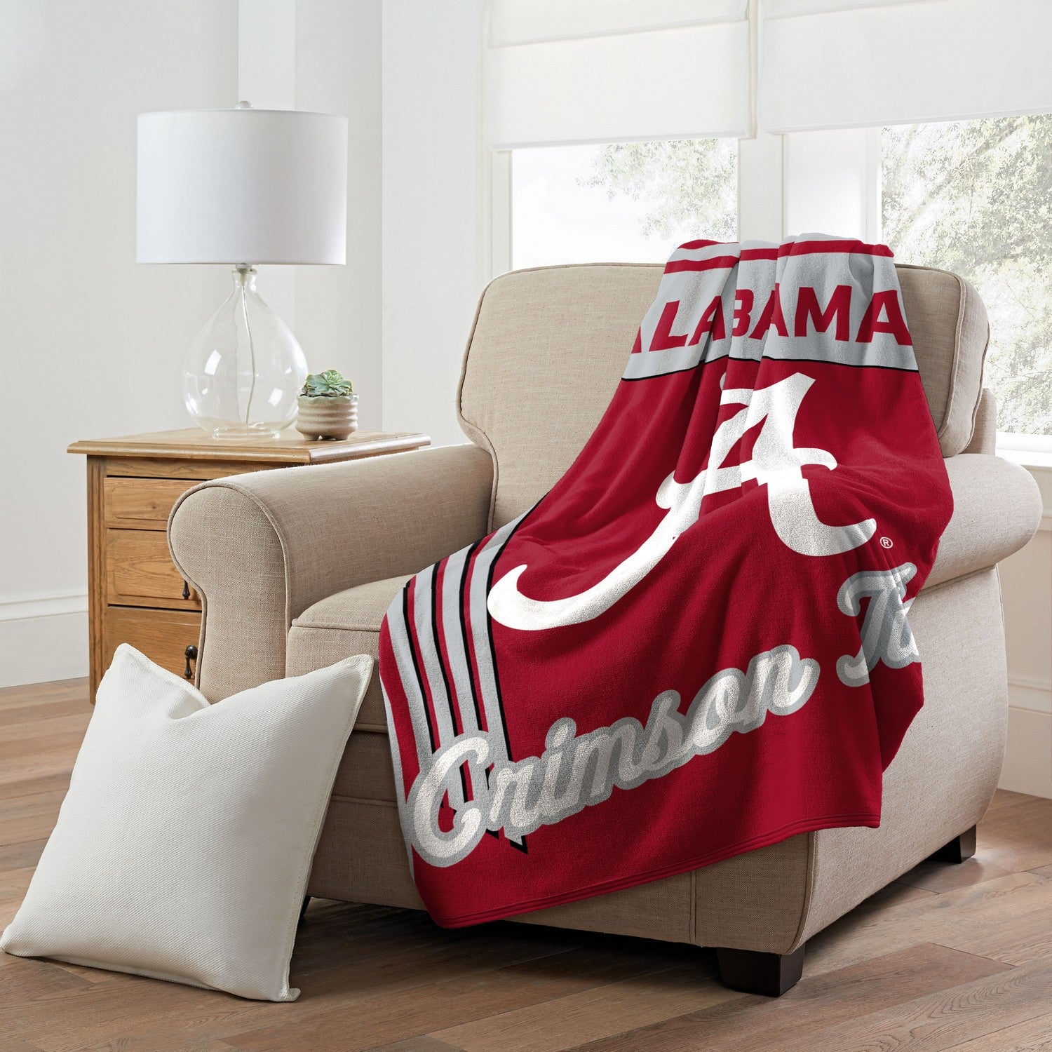 Alabama Con Tide NCAA Officially Lied Throw Blanket