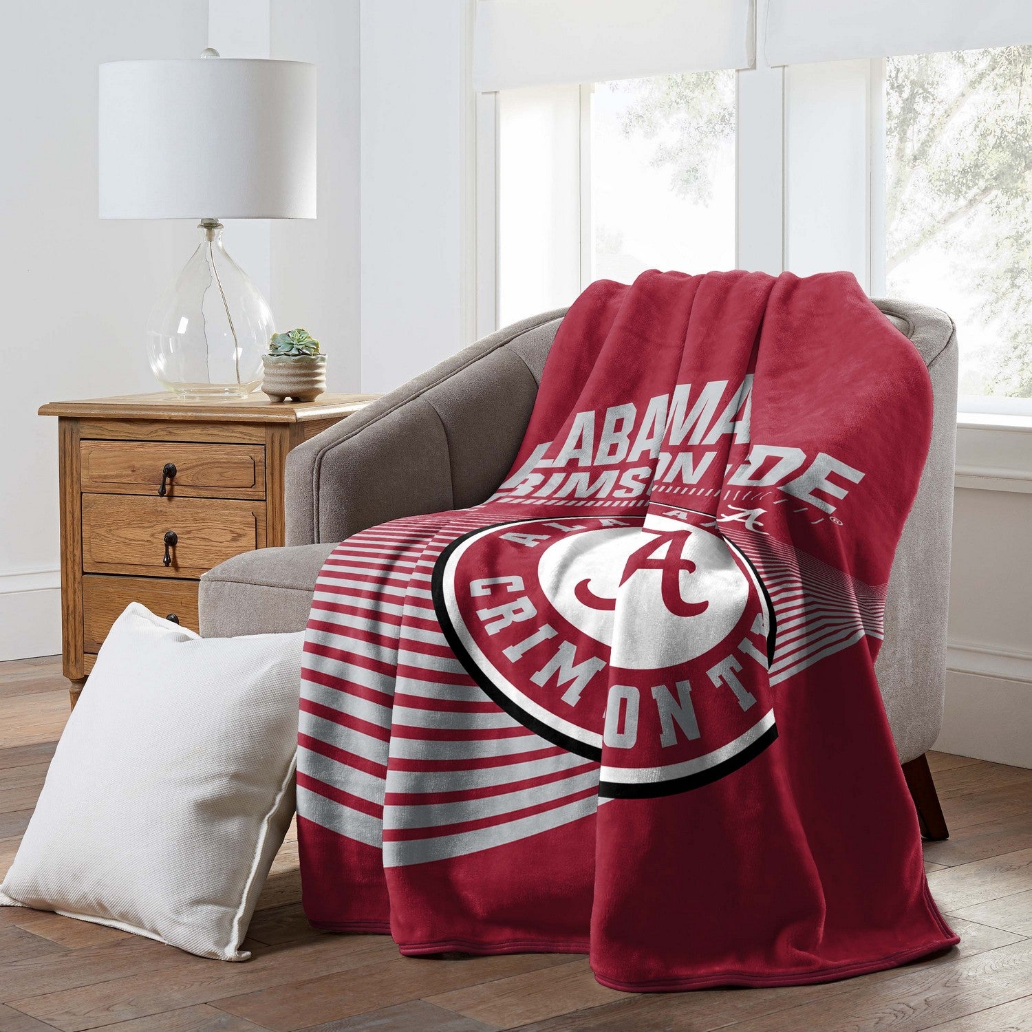 Alabama Con Tide NCAA Officially Liedchel Throw Blanket