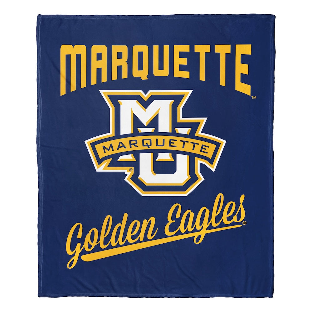 NCAA Marquette Golden Ea OFFICIAL Throw Blanket