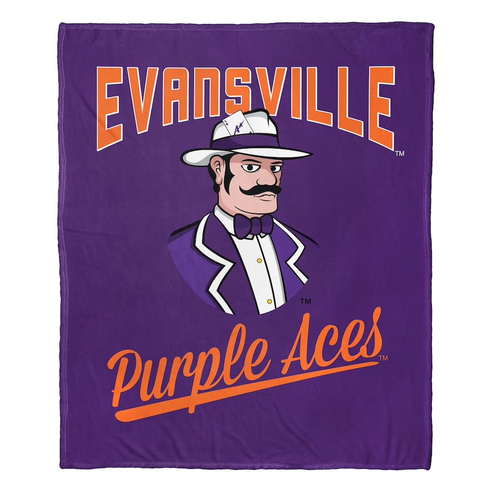 NCAA Eville Purple OFFICIAL Throw Blanket