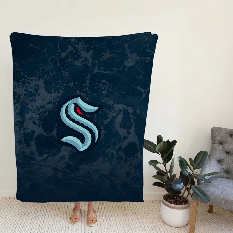Seattle Kraken NHL Hockey Club Fleece Blanket