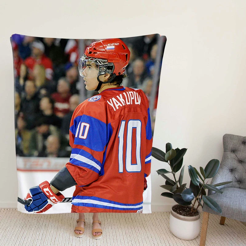 Nail Yakupov Prsional NHL Hockey Player Fleece Blanket