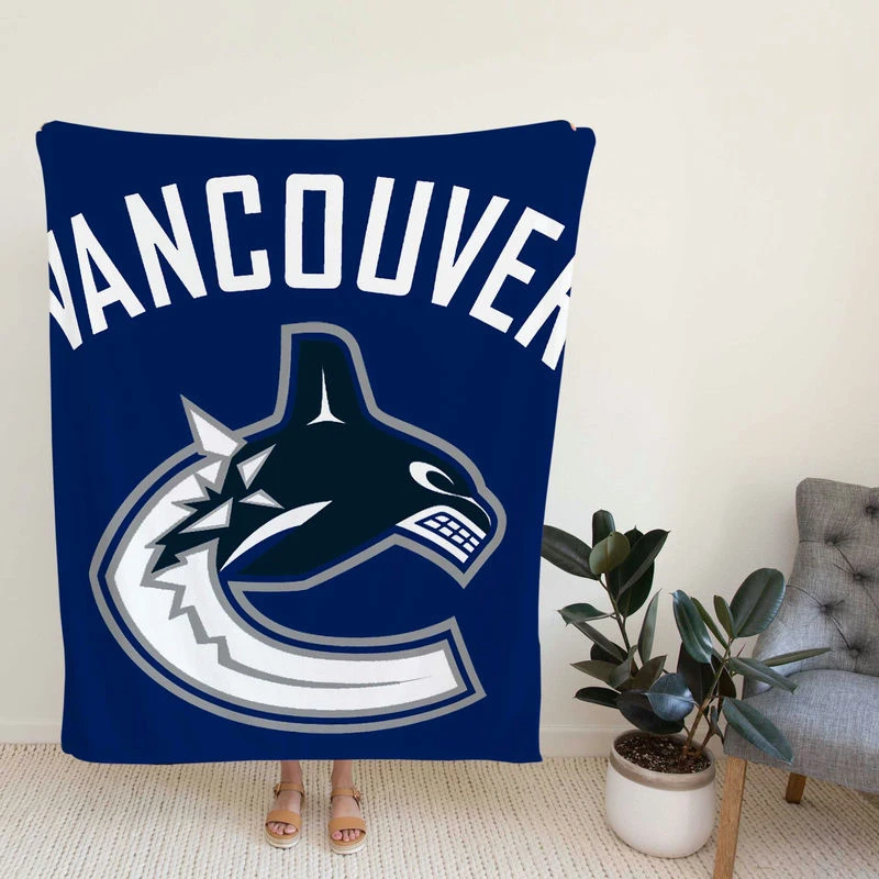 Popular NHL Club Vancouver Can Fleece Blanket
