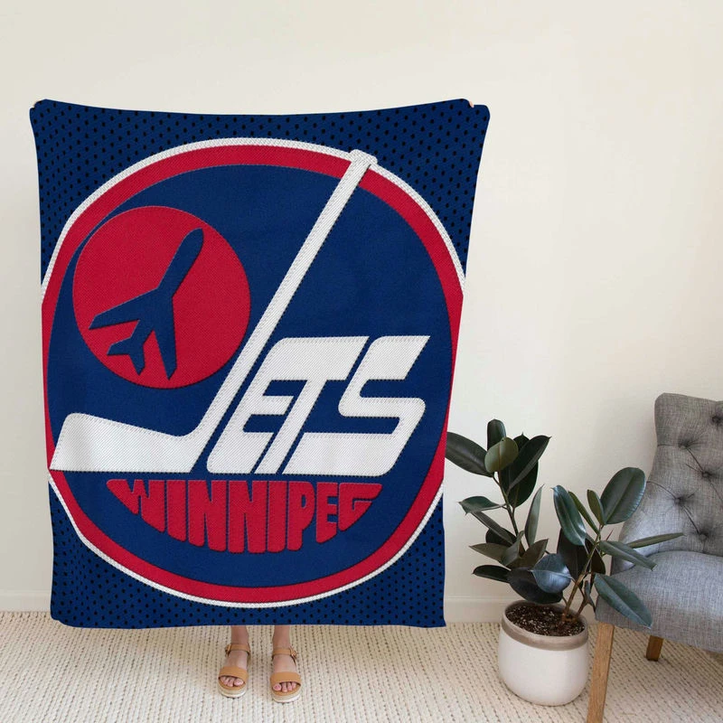 Prsional NHL Hockey Player Winnipeg Fleece Blanket