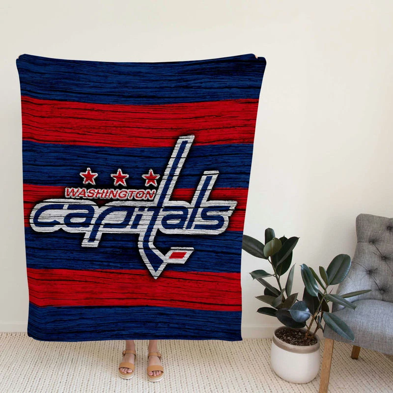 Washington Capi NHL Logo Fleece Blanket