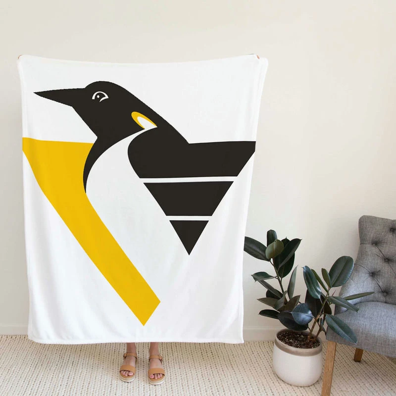 Excellent NHL Team Pburgh Peng Fleece Blanket