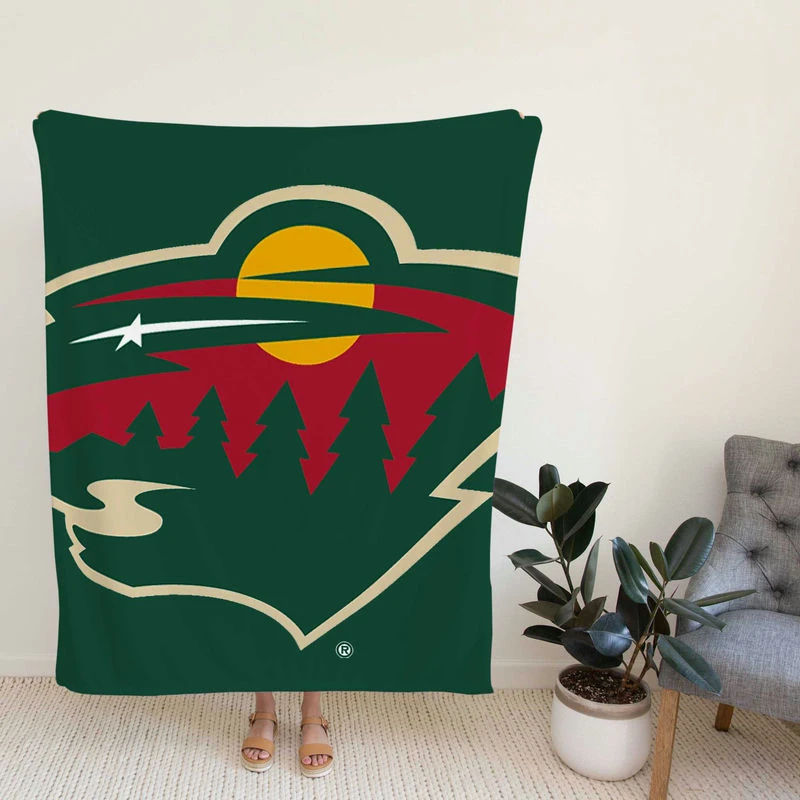 Miota Wild Prsional NHL Hockey Club Fleece Blanket