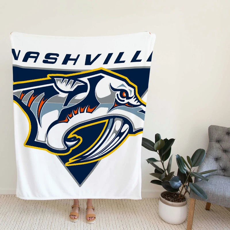 Nashville Preda Strong NHL Hockey Team Fleece Blanket