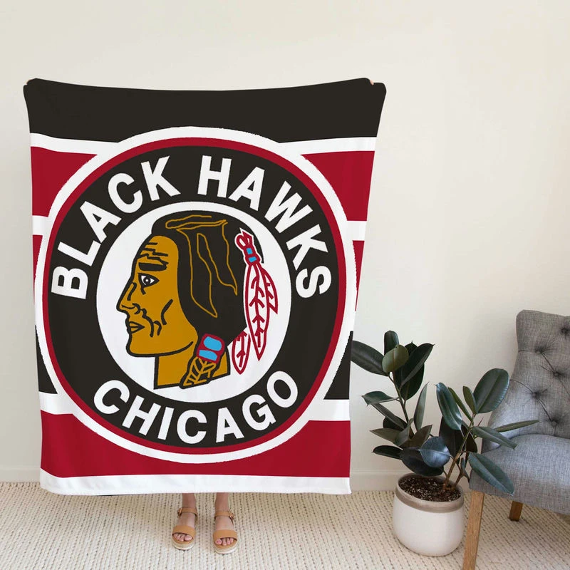 Chicago Blackh Fa NHL Hockey Club Fleece Blanket