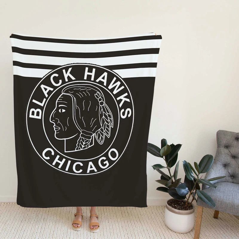 Chicago Blackh Top Ranked NHL Hockey Club Fleece Blanket