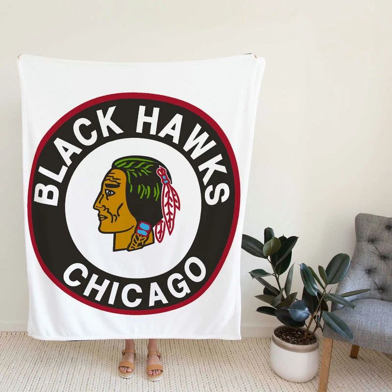 Chicago Blackh Awarded NHL Hockey Team Fleece Blanket