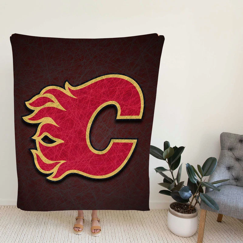 Calgary Fl sic NHL Hockey Team Fleece Blanket