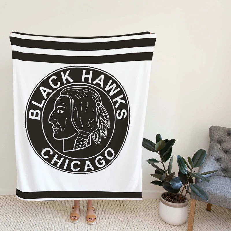 Chicago Blackh Energetic NHL Ice Hockey Team Fleece Blanket