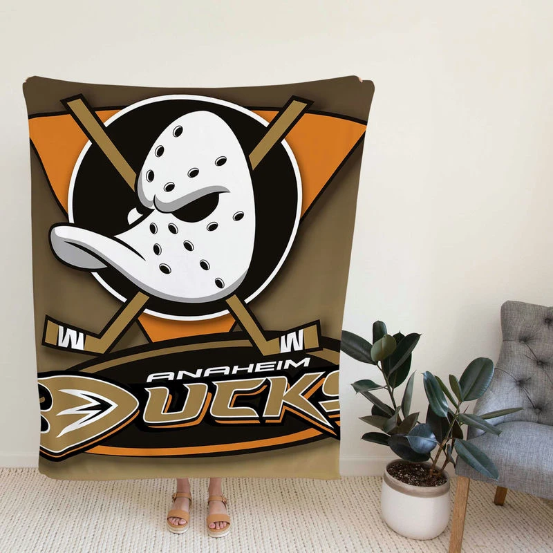 Anaheim D Excellent NHL Ice Hockey Club in America Fleece Blanket