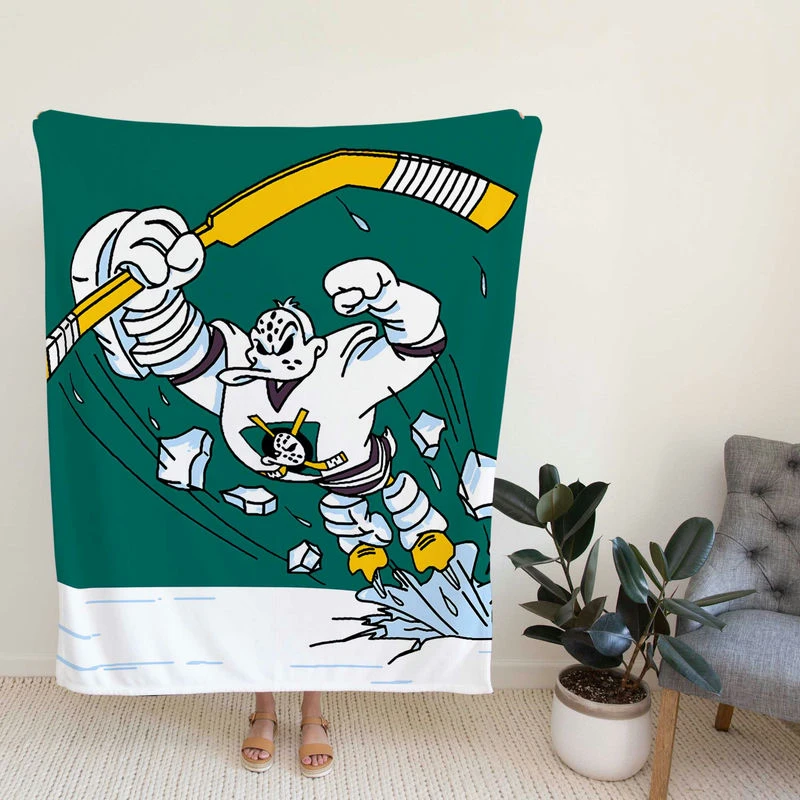 Mighty Anaheim Dt NHL Ice Hockey Club in America Fleece Blanket