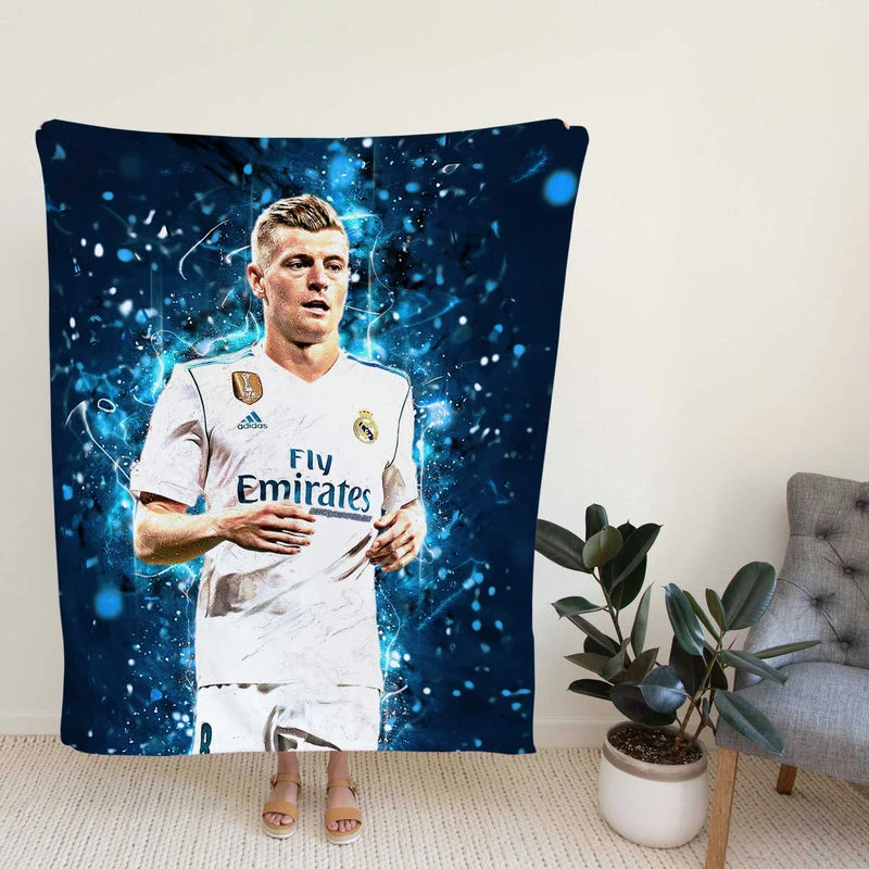 Toni K Active Football Player Fleece Blanket