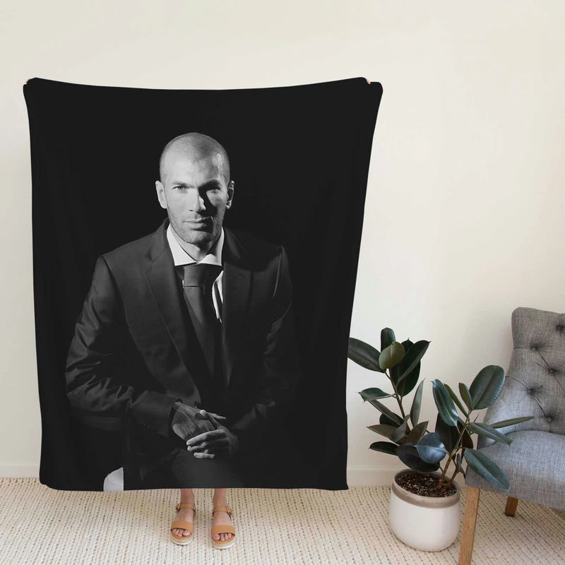 ionate Football Zinedine Zidane Fleece Blanket