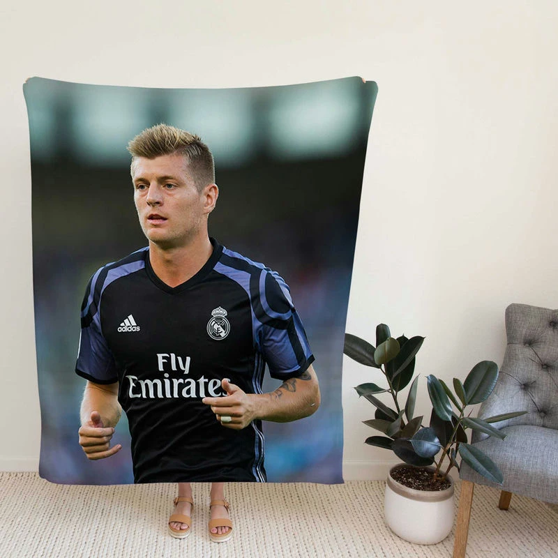 Ethical Football Player Toni K Fleece Blanket