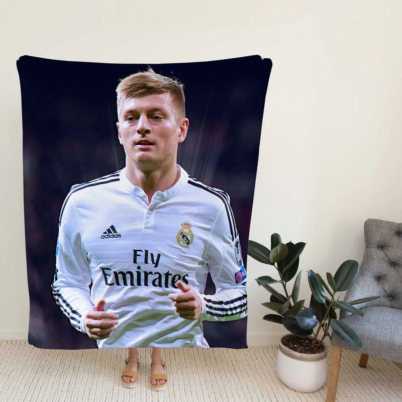 Toni K Football Player Fleece Blanket