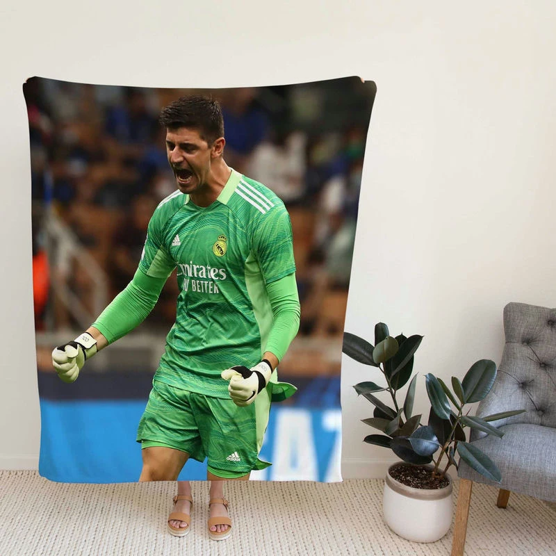 Encouraging Football Thibaut Cour Fleece Blanket
