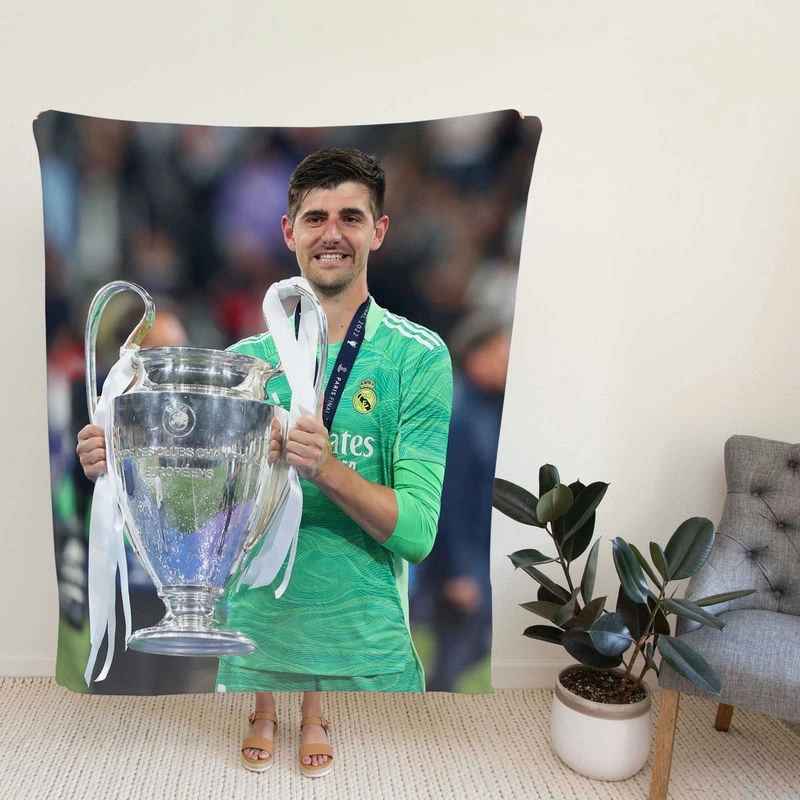 Thibaut Coursionate Football Fleece Blanket