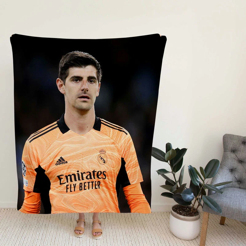 Thibaut Cour tanding Football Fleece Blanket