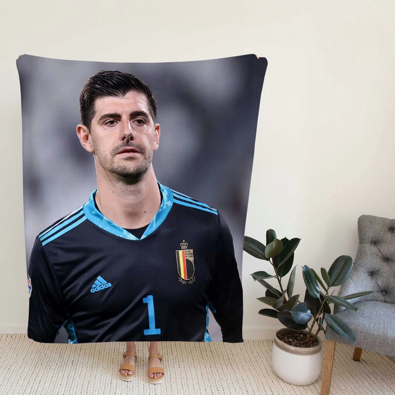 Belgium Football Player Thibaut Cour Fleece Blanket