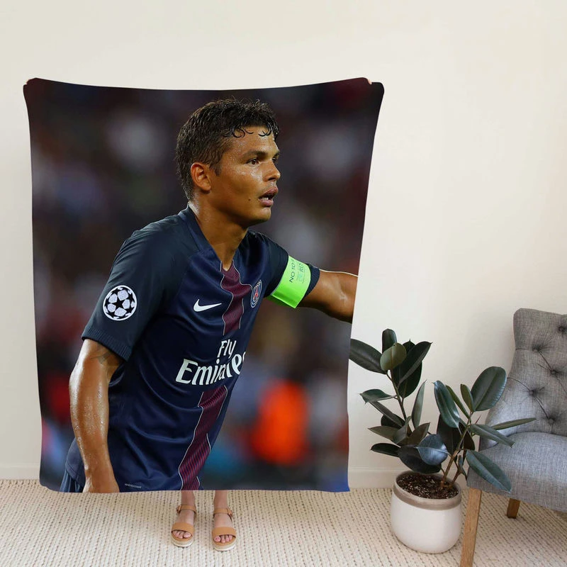 PopulaG Football Player Thiailva Fleece Blanket