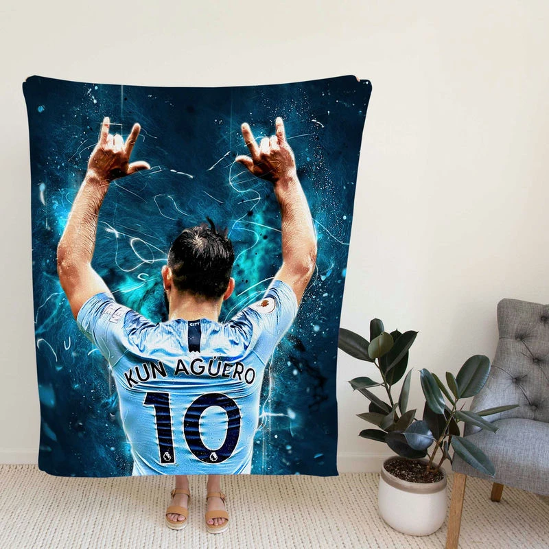 Sergio Aguero Fed Football Player Fleece Blanket
