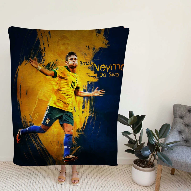Neymharp Football Player Fleece Blanket