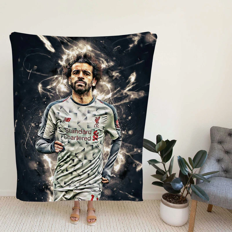 Mohamalah Ghaly Euphoric Footballer Player Fleece Blanket