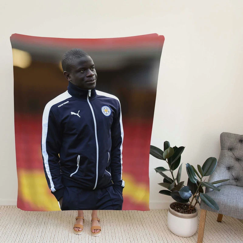 N Golo Kante French Prsional Football Player Fleece Blanket