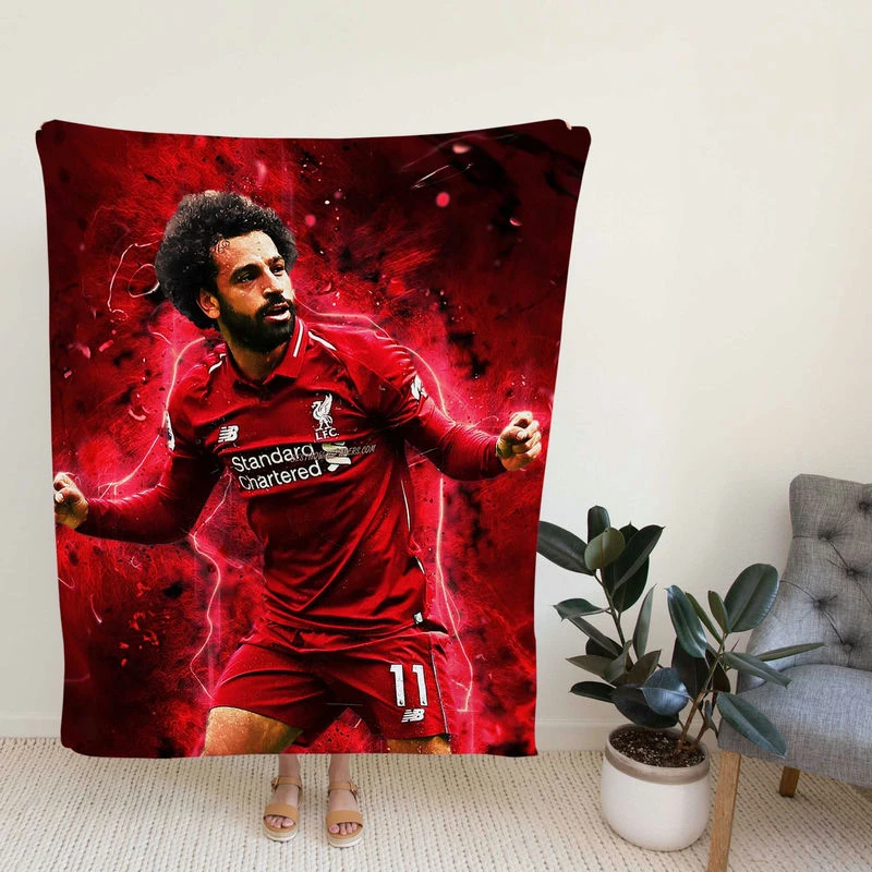 Mohamalah Extraordinary Football Player Fleece Blanket