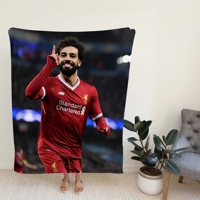 Mohamalpright Football Player Fleece Blanket