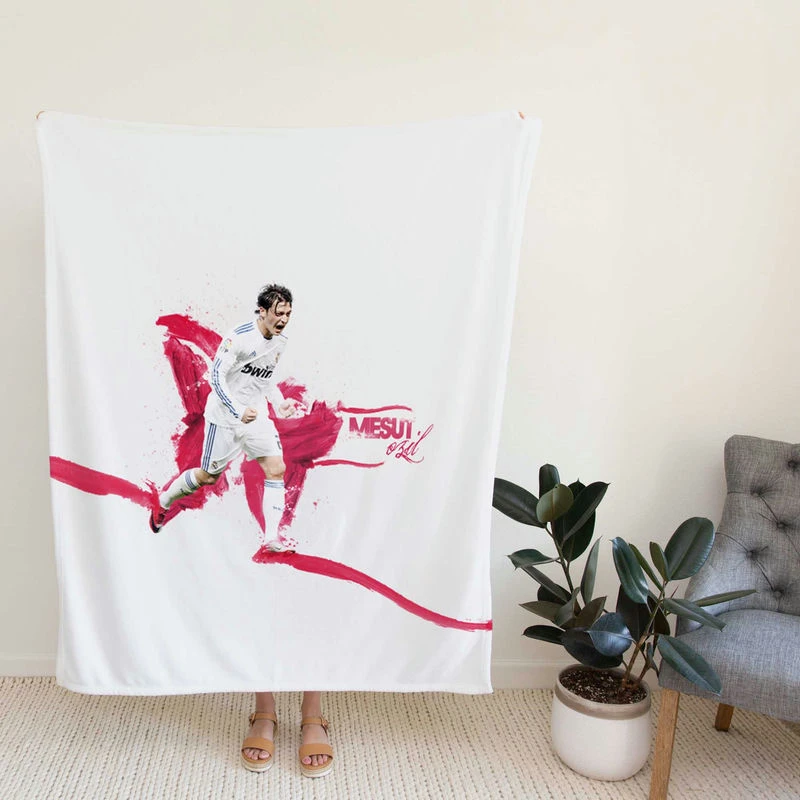Supercopa dpana Football Playerut Ozil Fleece Blanket