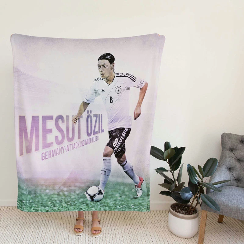Mesut Ozil Confederat Cup Football Player Fleece Blanket