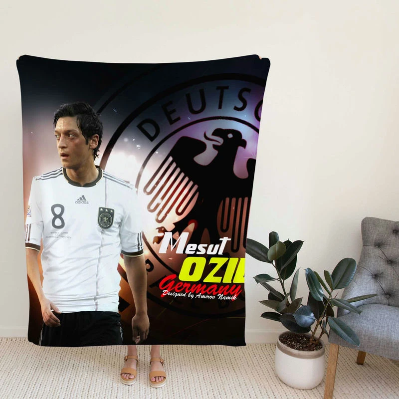 Mesut Ozil Prsional Football Player Fleece Blanket