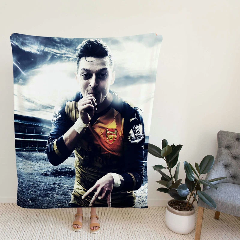 Mesut Ozil Hardyenal Football Player Fleece Blanket