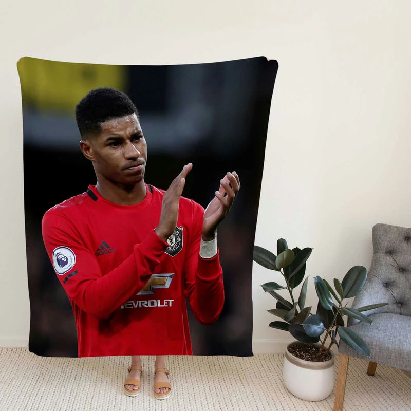 Competitive Football Player Mahford Fleece Blanket