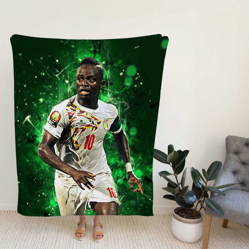 Sadio Manet Football Fleece Blanket